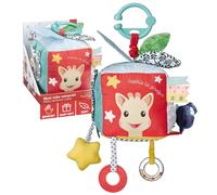 Sophie la Girafe Maxi Cube Sensoriel 9 Activités Bébé Dès la Naissance | Boîte à musique grelots pouets miroir et dentition | crochet pour poussette inclus | jouet d'éveil | idée cadeau enfant