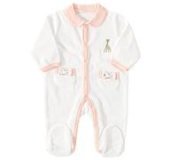 Sophie La Girafe Mixte Bébé 850 2002 Pyjama, Blanc Détails Rose, 3 Mois EU