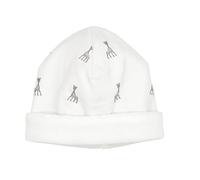 Sophie La Girafe Mixte Bébé Cache-Oreilles pour Nouveau-né Bonnet, Blanc, 0 Mois EU