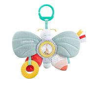 Sophie la Girafe Papillon d'Éveil Multisensoriel Poussette Bébé Dès 3 Mois | Anneau de dentition grelot pouet papier froissé et textures douces | crochet multi-support universel | idée cadeau enfant