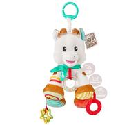 Peluche d'activités VULLI - Micro velours - Crochet de fixation poussette ou lit bébé