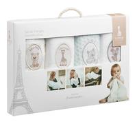 SOPHIE LA GIRAFE Set de 4 Langes Bébé Brodées