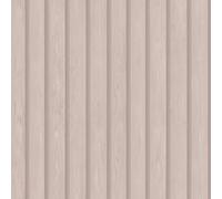 SOPHIE LAURENCE Papier peint à lambris en bois rose effet 3D (10 x 0,53 m) - Facile à appliquer - Papier peint à décoller - Donnez à votre espace mural une métamorphose