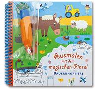 Sophie Ledesma Ausmalen mit dem magischen Pinsel. Bauernhoftiere: Malbu (Poche)