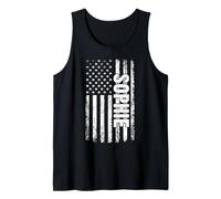 Sophie Personal Nom American Flag Retro Femmes Funny Débardeur
