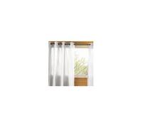 SOPHIE - Rideau 140x260cm Coton Coloris Nuage Oillets Inox - ACTOME