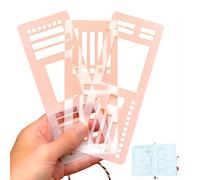 Sophisticated Maze Planner Stencils, Handmade Flexible Record Template, Happy Planner Stencils Templates, For Journaling Checklists Boxes Lines & Daily Planning (C)