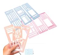Sophisticated Maze Planner Stencils, Handmade Flexible Record Template, Happy Planner Stencils Templates, For Journaling Checklists Boxes Lines & Daily Planning (A+B+C)