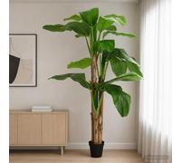 Sophrelle Arbre de bananier Artificiel Vert 125 x 25 x 250 cm,Plantes d'extérieur et d'intérieur,42042074
