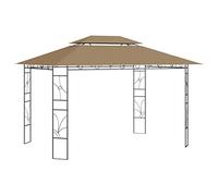 Sophrelle Belvédère 4x3x2,7 m Taupe 160 g/m²,Auvents & abris,313916