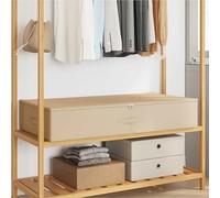 Sophrelle Boîte de Rangement Tissu intissé 100 x 50 x 18 cm 90 l Crème,Chariots de Rangement,42024619