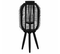 Sophrelle Bougeoir Debout Bambou Noir,Bougeoirs,246821