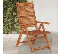 Sophrelle Fauteuils pliants inclinables, Lot de 2, en Bois d'acacia Massif,Chaises de Jardin,367699
