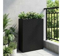 Sophrelle Grand Pot Noir 55 x 22 x 70 cm polyrotin,Pots & Cache-Pots,42026873