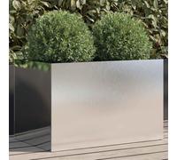Sophrelle Jardinière argenté 62x40x39 cm Acier Inoxydable,Pots & Cache-Pots,841599