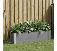 Sophrelle Jardinière surélevée Gris 150 x 30 x 36 cm WPC et Aluminium,Pots & Cache-Pots,42039020
