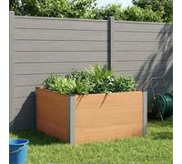 Sophrelle Jardinière surélevée Marron 100 x 100 x 54 cm WPC et Aluminium,Pots & Cache-Pots,42038998