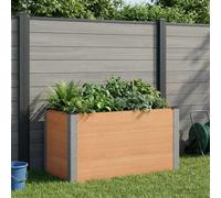 Sophrelle Jardinière surélevée Marron 100 x 50 x 54 cm WPC et Aluminium,Pots & Cache-Pots,42038996