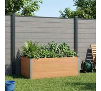 Sophrelle Jardinière surélevée Marron 150 x 100 x 54 cm WPC et Aluminium,Pots & Cache-Pots,42039002