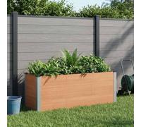 Sophrelle Jardinière surélevée Marron 150 x 50 x 54 cm WPC et Aluminium,Pots & Cache-Pots,42039000