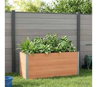 Sophrelle Jardinière surélevée Marron 150 x 50 x 91 cm WPC et Aluminium,Pots & Cache-Pots,42039001
