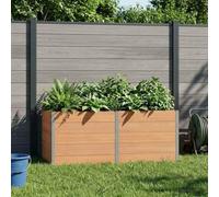 Sophrelle Jardinière surélevée Marron 250 x 100 x 91 cm WPC et Aluminium,Pots & Cache-Pots,42039011