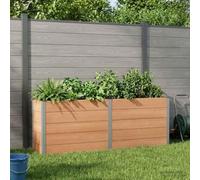 Sophrelle Jardinière surélevée Marron 250 x 50 x 91 cm WPC et Aluminium,Pots & Cache-Pots,42039009