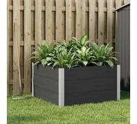 Sophrelle Jardinière surélevée Noir 100 x 100 x 54 cm WPC et Aluminium,Pots & Cache-Pots,42038978