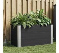 Sophrelle Jardinière surélevée Noir 100 x 50 x 54 cm WPC et Aluminium,Pots & Cache-Pots,42038976