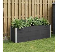 Sophrelle Jardinière surélevée Noir 150 x 50 x 54 cm WPC et Aluminium,Pots & Cache-Pots,42038980