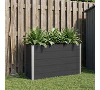 Sophrelle Jardinière surélevée Noir 150 x 50 x 91 cm WPC et Aluminium,Pots & Cache-Pots,42038981