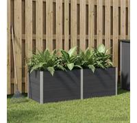 Sophrelle Jardinière surélevée Noir 250 x 100 x 91 cm WPC et Aluminium,Pots & Cache-Pots,42038991