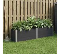 Sophrelle Jardinière surélevée Noir 250 x 50 x 54 cm WPC et Aluminium,Pots & Cache-Pots,42038988