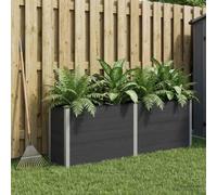 Sophrelle Jardinière surélevée Noir 250 x 50 x 91 cm WPC et Aluminium,Pots & Cache-Pots,42038989