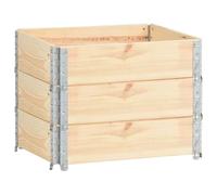 Sophrelle Jardinières surélevées 3 pcs 60x80 cm Bois de pin Solide,Pots & Cache-Pots,3055161