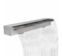 Sophrelle Lame d'eau rectangulaire pour Piscine Acier Inoxydable 90 cm,Fontaines & Cascades,41668