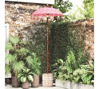Sophrelle Parasol balinais avec Base Rose 95 x 95 x 260 cm,Vie en extérieur,3356917