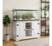 Sophrelle Support d'aquarium Corona Blanc et Marron 101,5 x 37 x 73 cm,Supports pour Aquariums,42034036