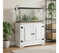 Sophrelle Support d'aquarium Corona Blanc et Marron 81,5 x 37 x 73 cm,Supports pour Aquariums,42034034