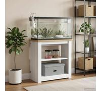 Sophrelle Support d'aquarium Panama Blanc et Marron 60 x 30 x 60 cm,Supports pour Aquariums,42034038