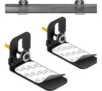 SopimusZ Lot de 2 supports muraux universels pour barre de son - Compatible avec Samsung Bose Sony LG Philips JBL Yamaha et plus - Avec vis - Noir