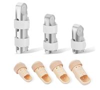 Sopito Attelle Doigt, 7 Pièces Attelle Petit Doigt pour les Doigts Cassés Redressant L'immobilisation des Articulations D'arthrite, Orthèses Digitales Réglables
