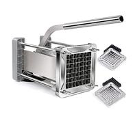 Sopito Coupe Frite Professionnel Inox Lames 9mm 12mm | Coupe frites acier inoxydable, 2 lames 9mm et 12mm. Pour pommes de terre et legumes. Facile nettoyer. Robuste.