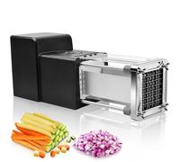 Sopito Coupe-Frites électrique, Coupe-Pommes de Terre électrique Professionnel Chipper de Pommes de Terre en Acier Inoxydable avec Lame de 12mm