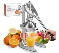 Sopito Presse Agrumes, Presse Orange Professionnel, Presse Fruit Manuel pour Orange, Citron, Citron Vert, Pamplemousse, Argent