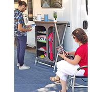 Soplair Penderie Borneo - Wardrobe - 85 x 72 x 15 cm - 10.6 kg - Bamboo, Aluminium, Polyester, PVC - Rustique - Assemblage Nécessaire