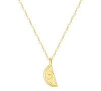 Sopodbacker Chaîne Collier Pendentif Argent Bijoux Hommes Femmes Necklaceaccessoires Fruit Citron Tranche Collier Pendentif Rétro Fête Simple Or