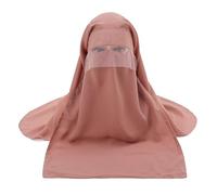 Sopodbacker Châle Foulard Écharpe pour Hommes Et Femmes 2 Pcs/Set Face Cover Hijab Chapeau Pull on Écharpe Doux Niqab Femmes Foulard 8