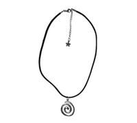 Sopodbacker Collar Colgante Cadena Hombre Mujer Joyas Necklace Collar Colgante Espiral Retro Hombres Mujeres Cadena De Cordón Joyería Regalo