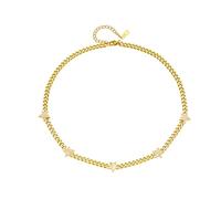 Sopodbacker Collar Colgante Cadena Hombre Mujer Joyas Necklace Pentagrama Estrella Colgante Collar Para Mujeres Niñas Cadena Gruesa Joyería Regalos